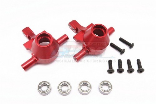 GPM Racing Tamiya TT-02 Aluminum Front Knuckle Arm - 1pr Red