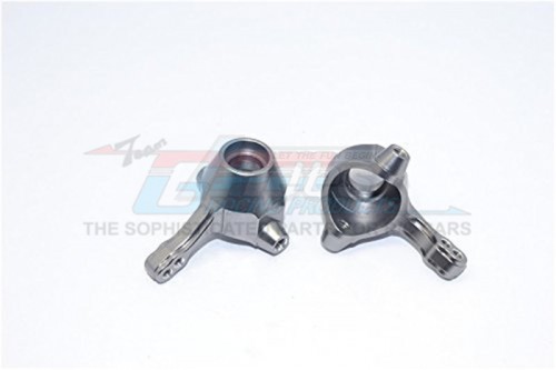 GPM Racing Tamiya TT-02B Aluminum Front Knuckle Arm - 1Pair Gun Metal