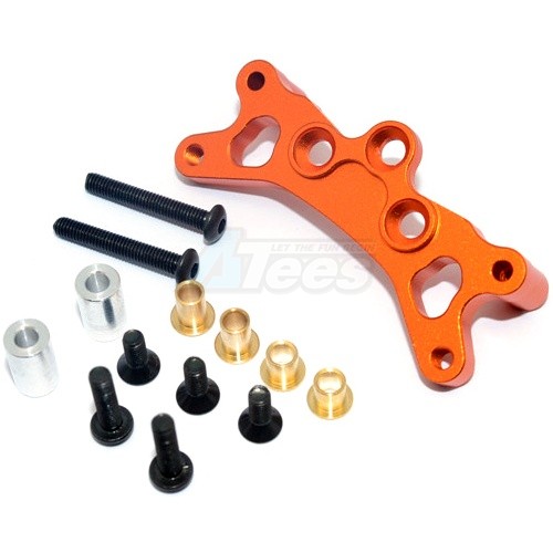 GPM Racing Tamiya TT-02B Aluminium Front Damper Plate - 1Pc Orange