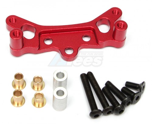 GPM Racing Tamiya TT-02B Aluminium Front Damper Plate - 1Pc Red