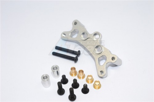 GPM Racing Tamiya TT-02B Aluminium Front Damper Plate - 1Pc Silver