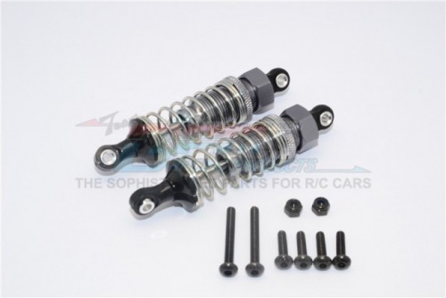 GPM Racing Tamiya TT-02B Aluminum Front Adjustable Spring Damper (70MM) - 1Pr Set Gun Metal