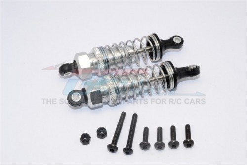 GPM Racing Tamiya TT-02B Aluminum Front Adjustable Spring Damper (70MM) - 1Pr Set Silver