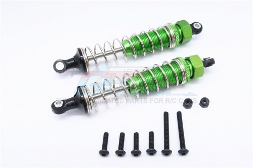 GPM Racing Tamiya TT-02B Aluminum Rear Adjustable Spring Damper (95MM) - 1Pr Set Green