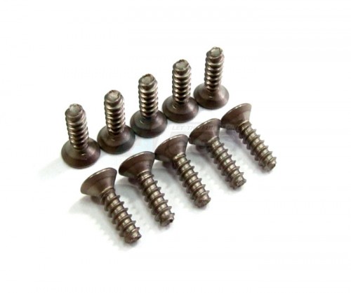 GPM Racing Miscellaneous All Titanium C/sink Screw 3x10 - 10pcs Titanium