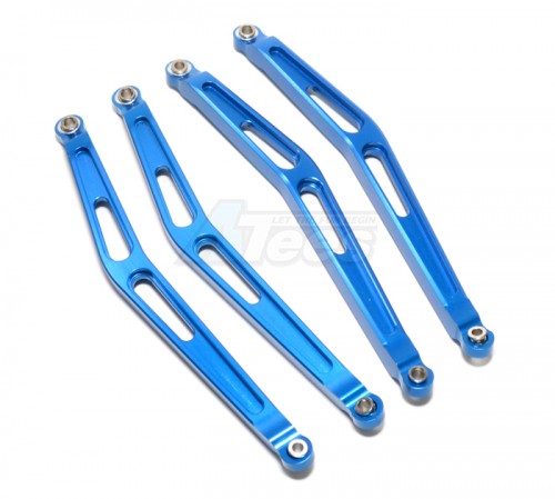 GPM Racing Axial Wraith Aluminum Rock Buggy Links Set - 4 Pcs Blue