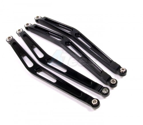 GPM Racing Axial Wraith Aluminum Rock Buggy Links Set - 4 Pcs Black