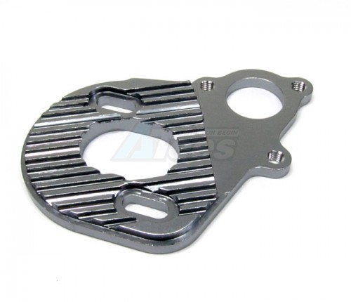 GPM Racing Axial SCX10 Aluminum Motor Plate For AX10 Scorpion - 1 Pc Gun Metal