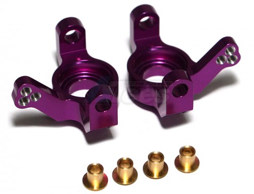 GPM Racing Axial Wraith Aluminum Steering Front Knuckles - 1 Pair Purple