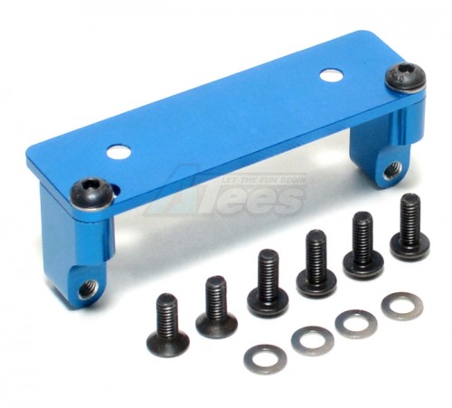 GPM Racing Axial Wraith Aluminum Servo Mount - 3Pcs Set Blue