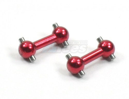 GPM Racing XMods Evolution Touring Aluminum Rear Dog Bone (9.0mm) - 1pr Red