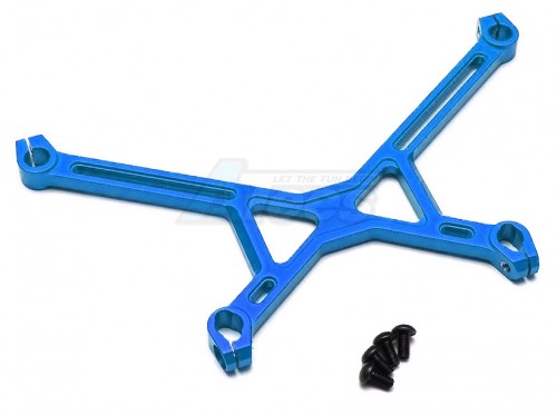 GPM Racing Axial Yeti Aluiminium Battery Holder - 1 Pc Set Blue