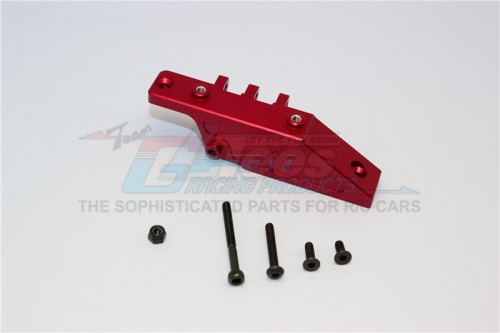 GPM Racing Axial Yeti Aluminium Rear Axle Mount - 1Pc Set Red