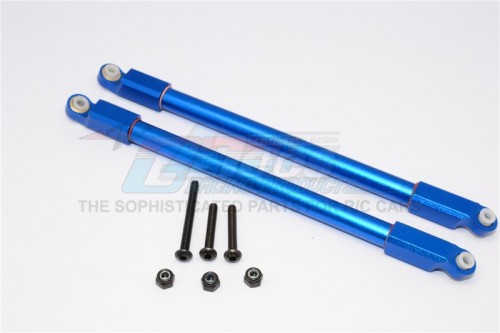 GPM Racing Axial Yeti Aluminium Rear Upper Chassis Link Parts - 1 Pair Set Blue