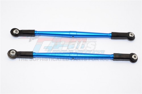 GPM Racing Axial Yeti Aluminum Rear Upper Chassis Link Parts With Plastic Ends - 1Pair Blue