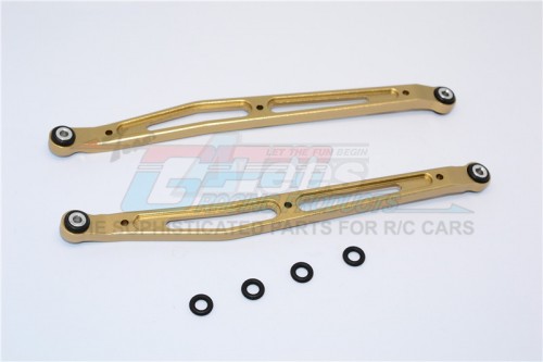 GPM Racing Axial Yeti Aluminum Rear Upper Chassis Link Parts - 1 Pair Titanium