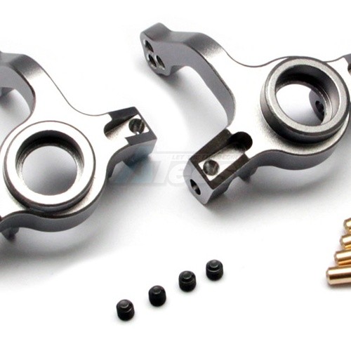 GPM Racing Axial Yeti Aluminium Front Knuckle Arm - 1Pair Set Gun Metal