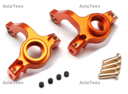 GPM Racing Axial Yeti Aluminium Front Knuckle Arm - 1Pair Set Orange