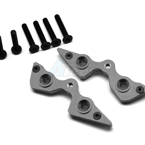 GPM Racing Axial Yeti Aluminium Rear Cage Components - 2Pcs Set Gun Metal
