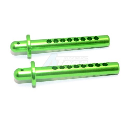 GPM Racing Axial Yeti Aluminium Front Body Post - 51mm Long 1Pr Green