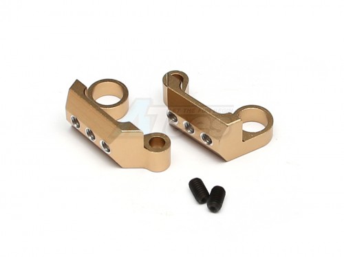 GPM Racing Axial Yeti Aluminium Rear Cage Mount - 1 Pair Titanium