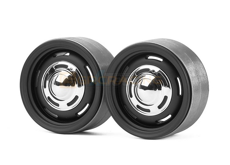GRC Miscellaneous All 1/10 Scale 1.9 Inch Metal Wheels #G12 Black