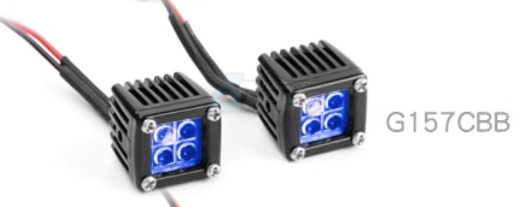 GRC Miscellaneous All #G4 Blue Lens Square Led lights 1pair