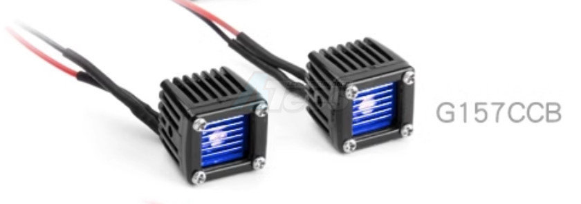 GRC Miscellaneous All #GL Blue Lens Square Led lights 1pair
