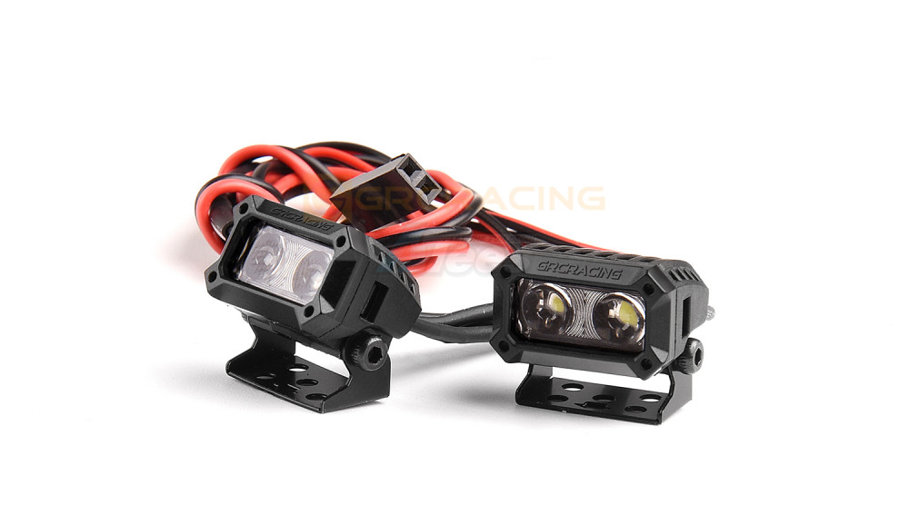 GRC Miscellaneous All 18mm PIAA Lens Square Spotlight for RC Crawler (2)