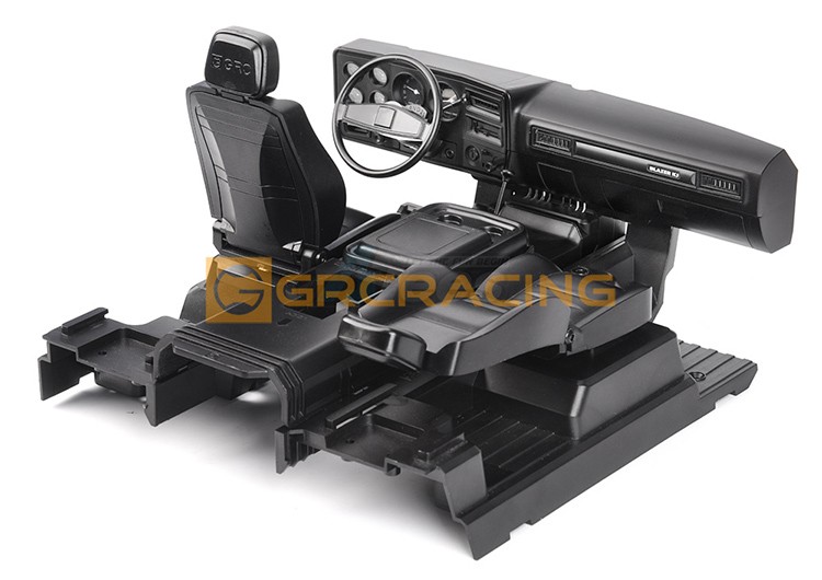 GRC Traxxas TRX-4 Chevrolet Blazer 1979 Interior Full Set w/Dashboard /Seats For TRX-4 Black