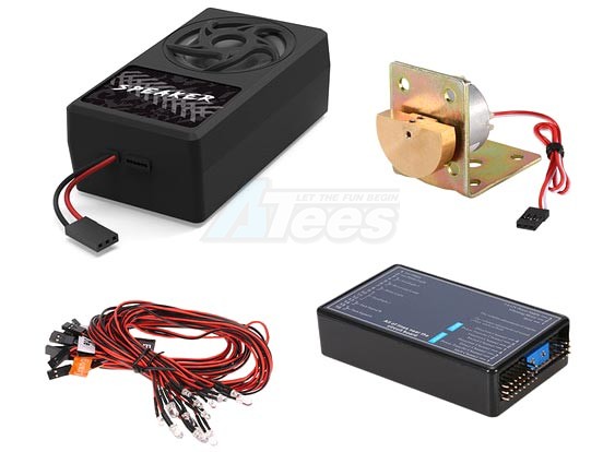 G.T. Power Miscellaneous All Container Truck Lighting and Voice Vibration System for RC 1/14 Truck