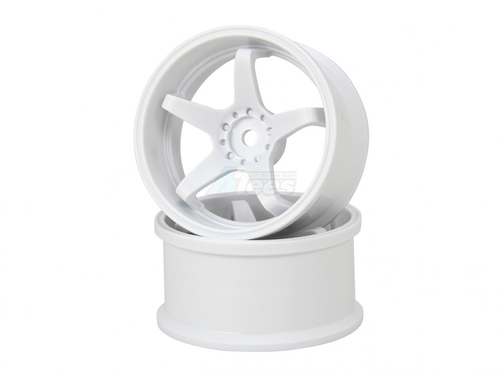 HAYATE Miscellaneous All N-type Drift Wheel Super Traction Offset 6 White