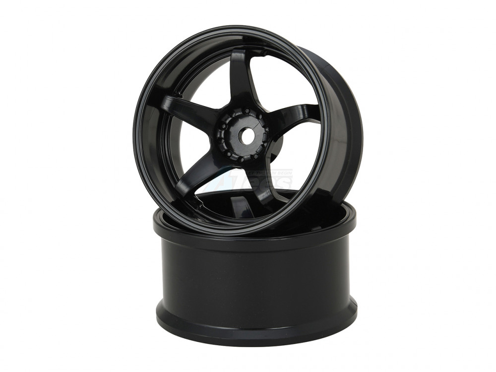 HAYATE Miscellaneous All N-Type Drift Wheel Super Traction Offset 6 Black