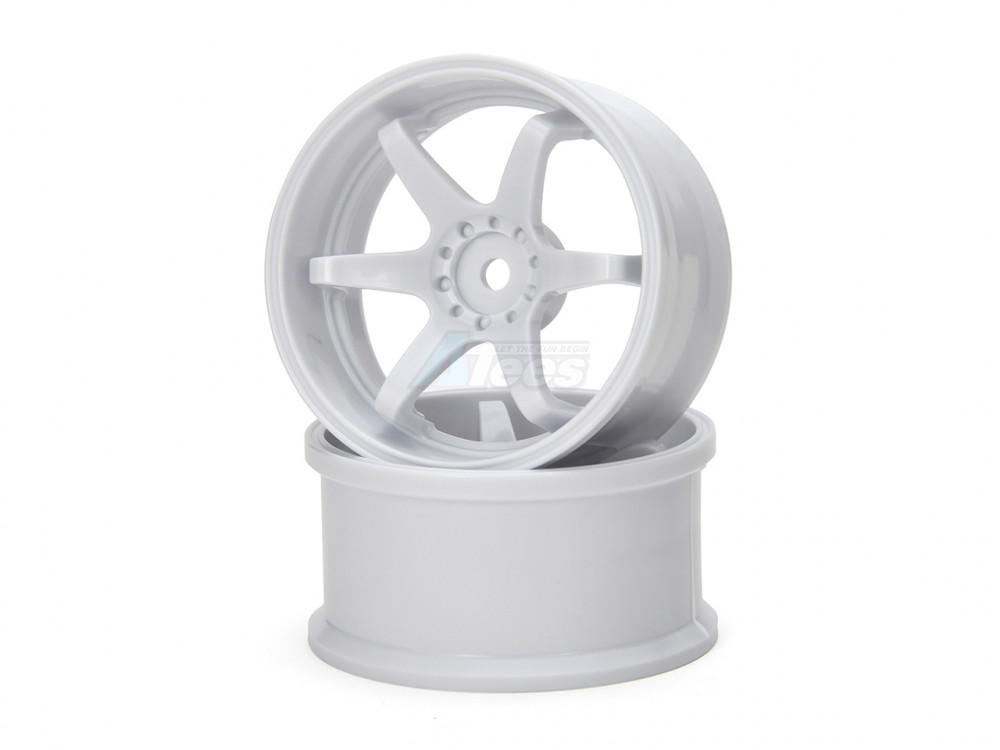 HAYATE Miscellaneous All N-6 Drift Wheel High Traction Offset 6 White