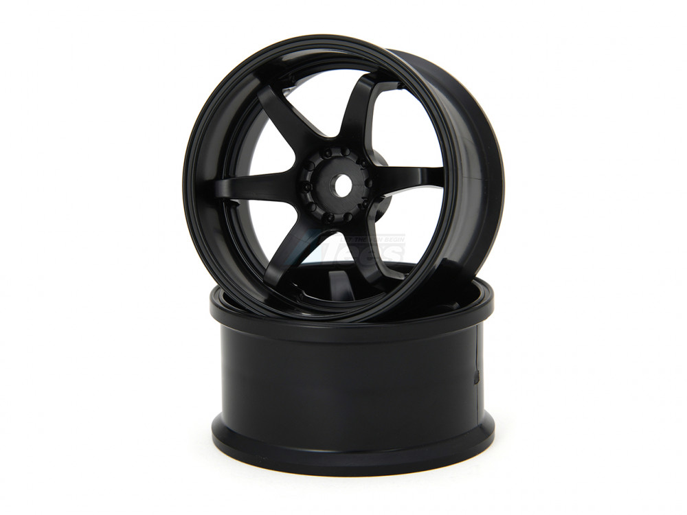 HAYATE Miscellaneous All N-6 Drift Wheel SuperTraction Offset 6 Black