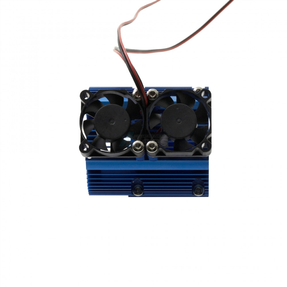 Hobby Details Miscellaneous All Aluminium Motor Cooling Double-Fan 41-43mm Blue