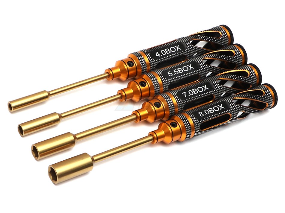 Hobby Details Miscellaneous All Titanium Tips Nut Driver Set A 4pcs/set