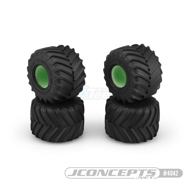 JConcepts Miscellaneous All Renegades Blue Compound 1/24th Mini Monster Truck Tire - (Fits - 3442 Tribute - 1/24th Mini Monster Truck Wheel)