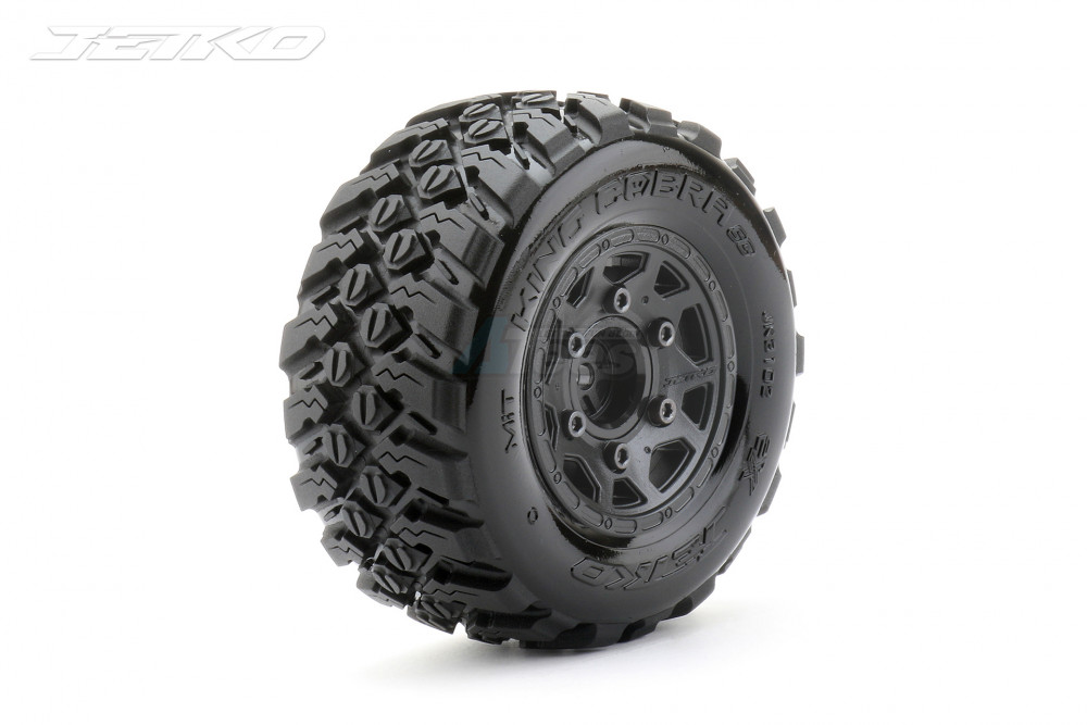 JETKO Miscellaneous All 1/10 SC EX-KING COBRA/Claw Rim/Black/Medium Soft/Glued