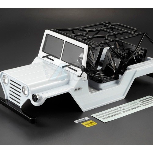 Killerbody Miscellaneous All 1/10 Scale Crawler Finished Body WARRIOR White (Printed) Light buckets assembled