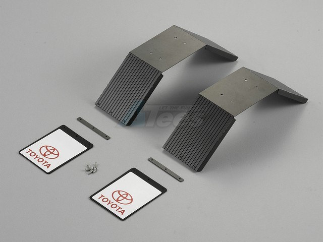 Killerbody Miscellaneous All Rear Fender Stainless Steel & Silicone Rubber Mud Flap for 1/10 Toyota LC70