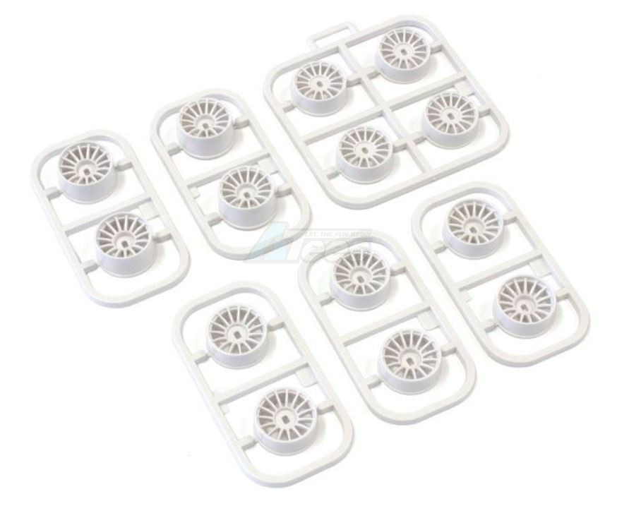 Kyosho Miscellaneous All Multi Offset Wheel Set (White / AWD / 14pcs.)