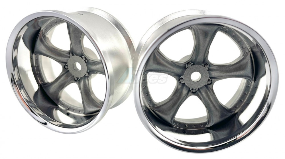 LAB Miscellaneous All Work Vs KF# S1 3p Wheel Deep Rim Offset 8 Chrome Gray Metalic