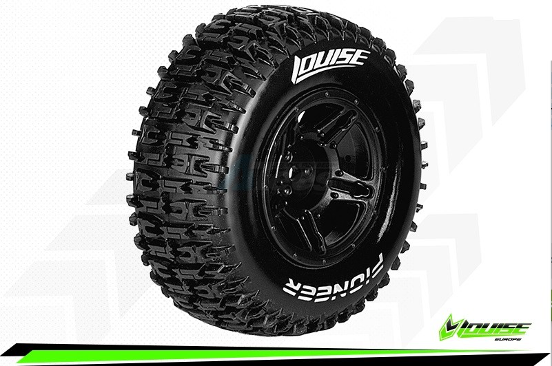 Louise RC Traxxas Slash SC-PIONEER - 1/10 Short Course Tire Set w/Super Soft Compound / Inserts - SLASH 2WD - Front