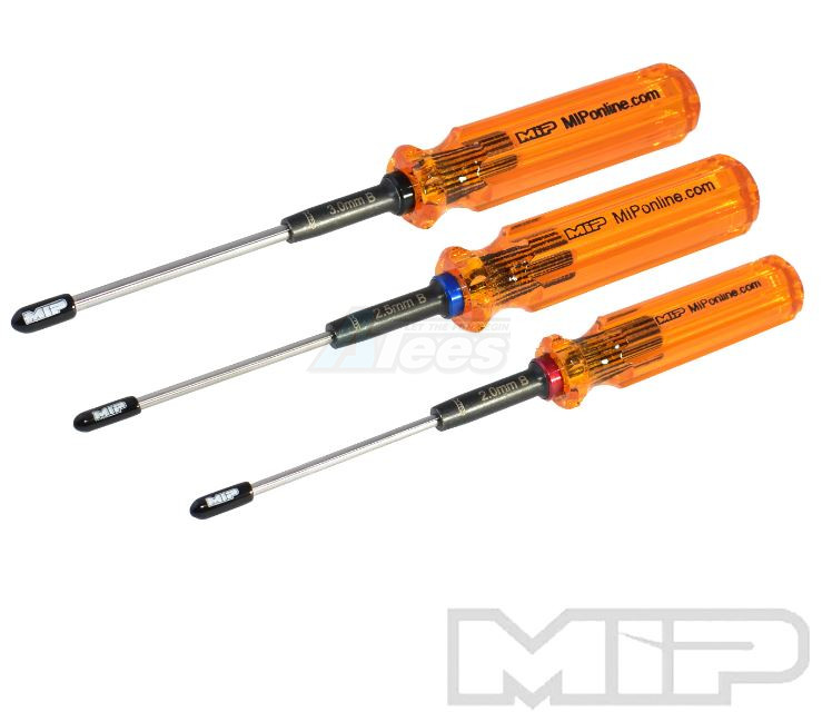 MIP Miscellaneous All MIP Hex Driver Ball Wrench Set Gen 2 Metric (3) 2.0mm 2.5mm & 3.0mm