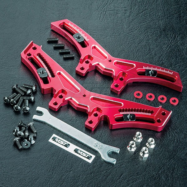 MST MST RMX-D Aluminum Quick Adj. Damper Stay For RMX-D VIP 2 & 4 WD Red