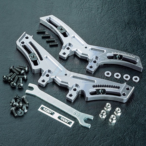 MST MST RMX-D Aluminum Quick Adj. Damper Stay For RMX-D VIP 2 & 4 WD Silver