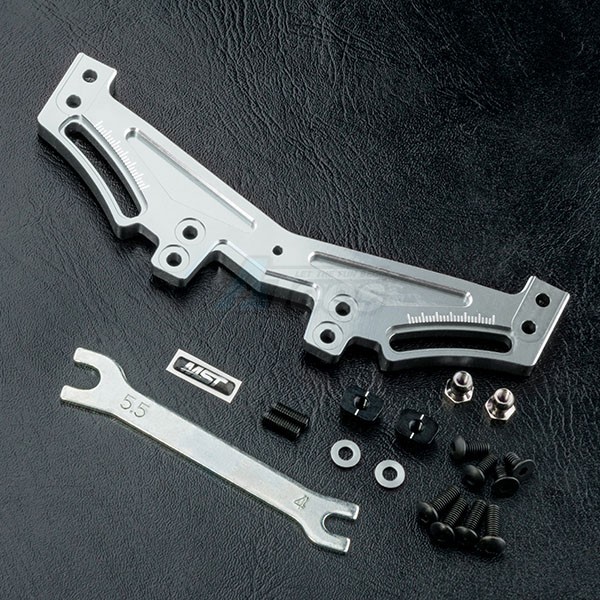 MST MST RRX-D Aluminum Rear Quick Adj. Damper Stay Silver