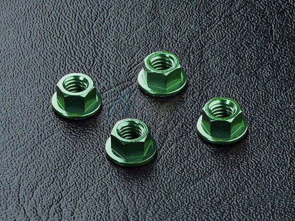 MST Miscellaneous All Aluminum Wheel Nut (4) Green