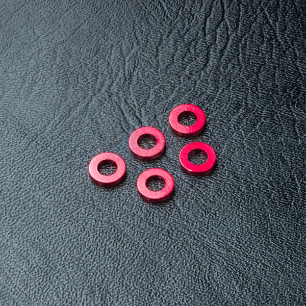 MST MST RMX-D Aluminum Spacer 3 x 5.5 x 1.0 (5) Red